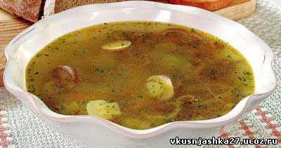 Грибной суп по-белорусски