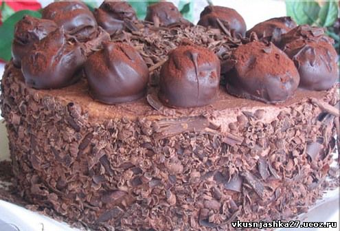 Праздничный торт Шоколадный торт из зефира