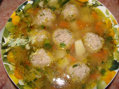 Суп гороховый с фрикадельками-Довга