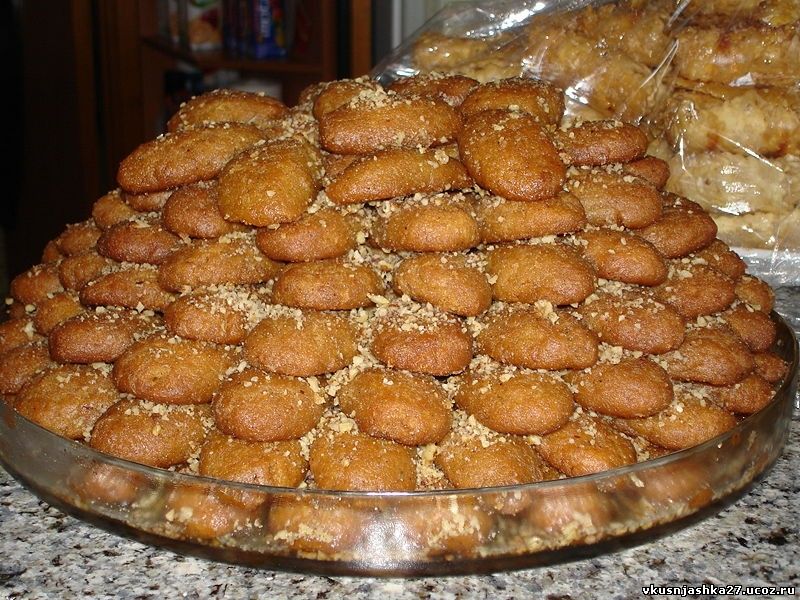 Меломакарона - рождественское печенье с медом и орехами
